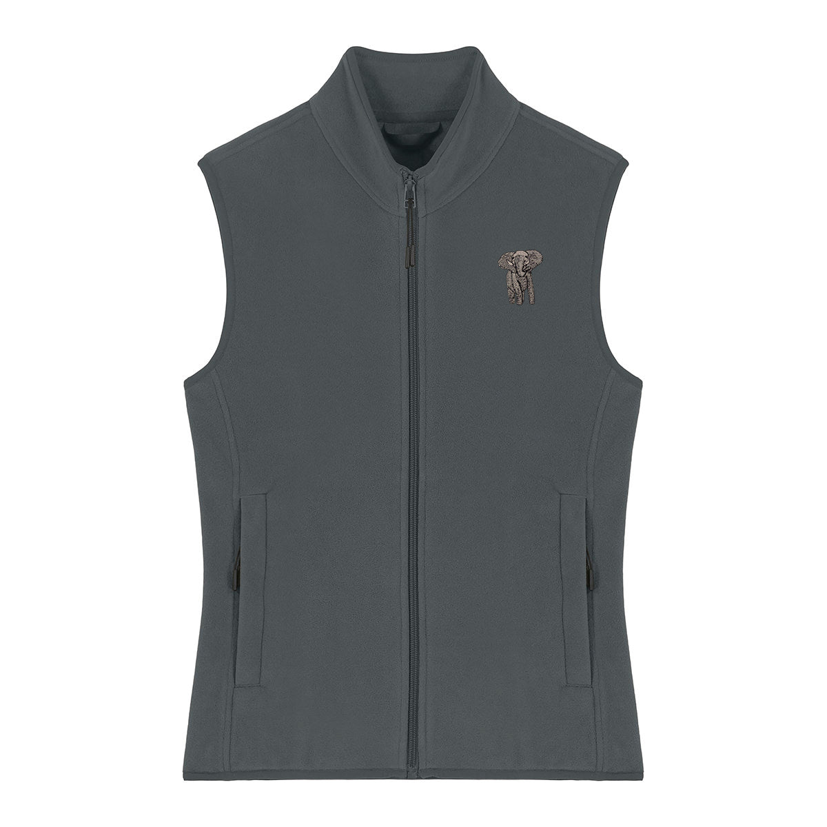 Elephant Embroidered Women's Fleece Gilet Bodywarmer