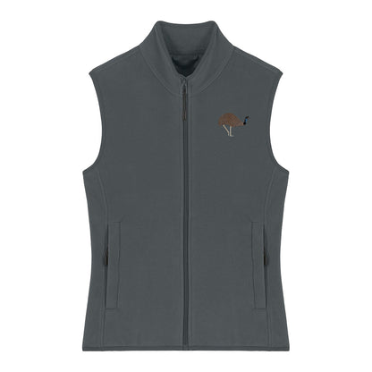 Emu Embroidered Women's Fleece Gilet Bodywarmer
