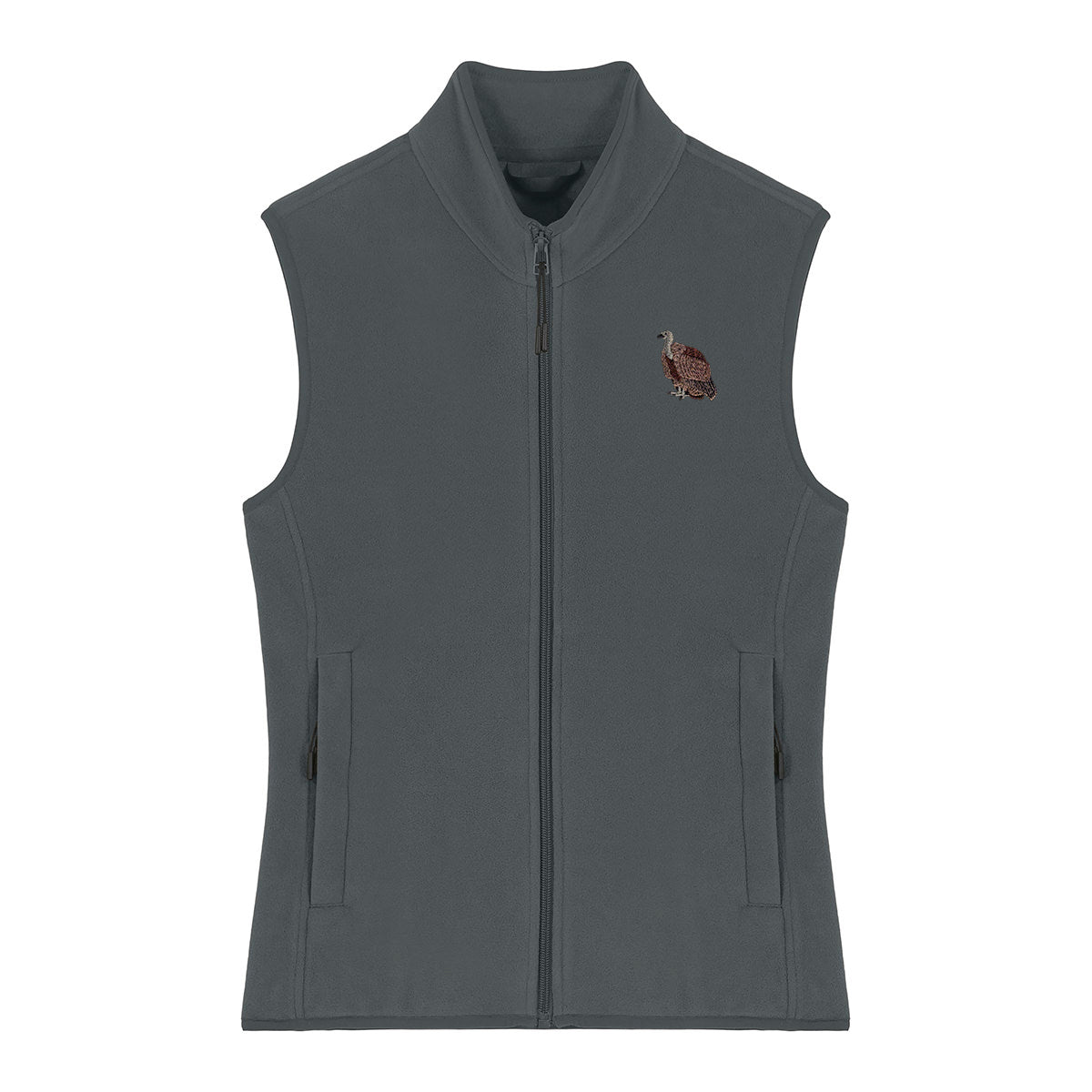 Griffon Vulture Embroidered Women's Fleece Gilet Bodywarmer