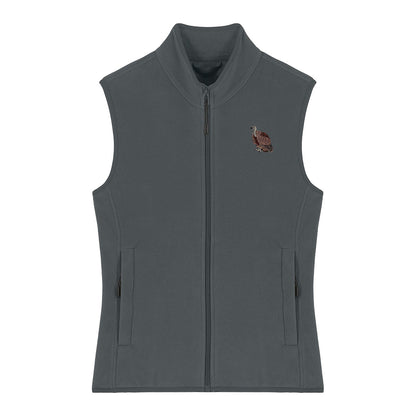 Griffon Vulture Embroidered Women's Fleece Gilet Bodywarmer