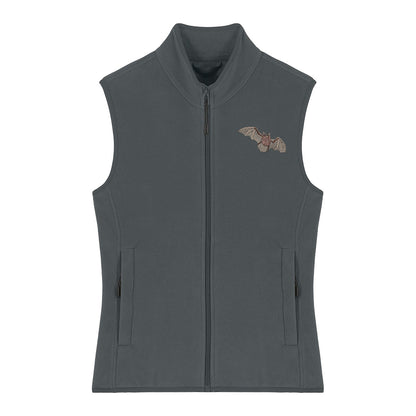 Pipistrelle Bat Embroidered Women's Fleece Gilet Bodywarmer
