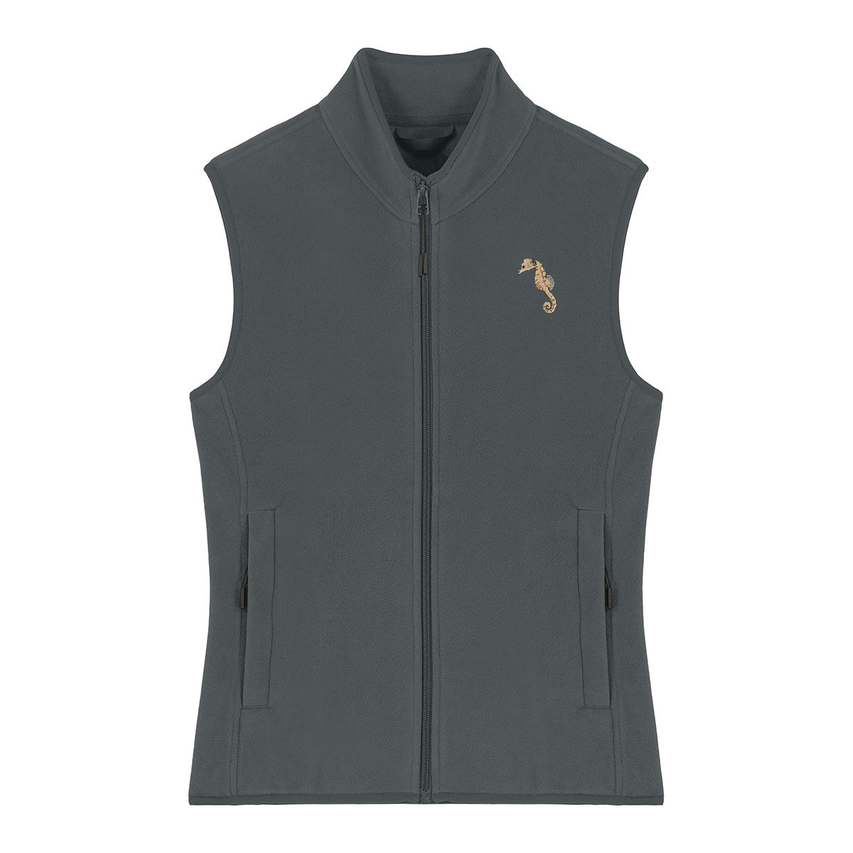 Seahorse Embroidered Women's Fleece Gilet Bodywarmer