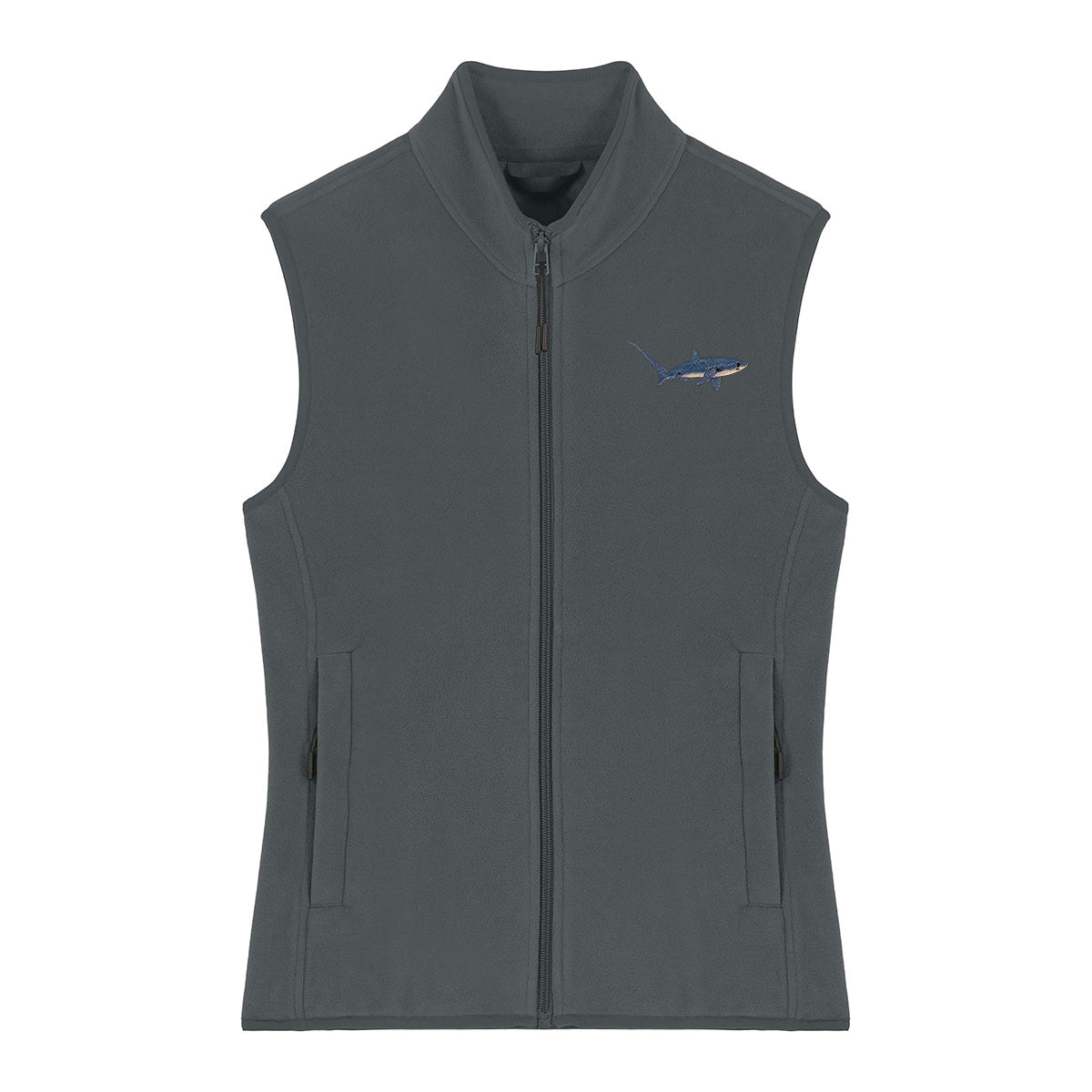 Thresher Shark Embroidered Women's Fleece Gilet Bodywarmer