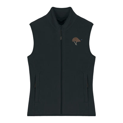 Emu Embroidered Women's Fleece Gilet Bodywarmer