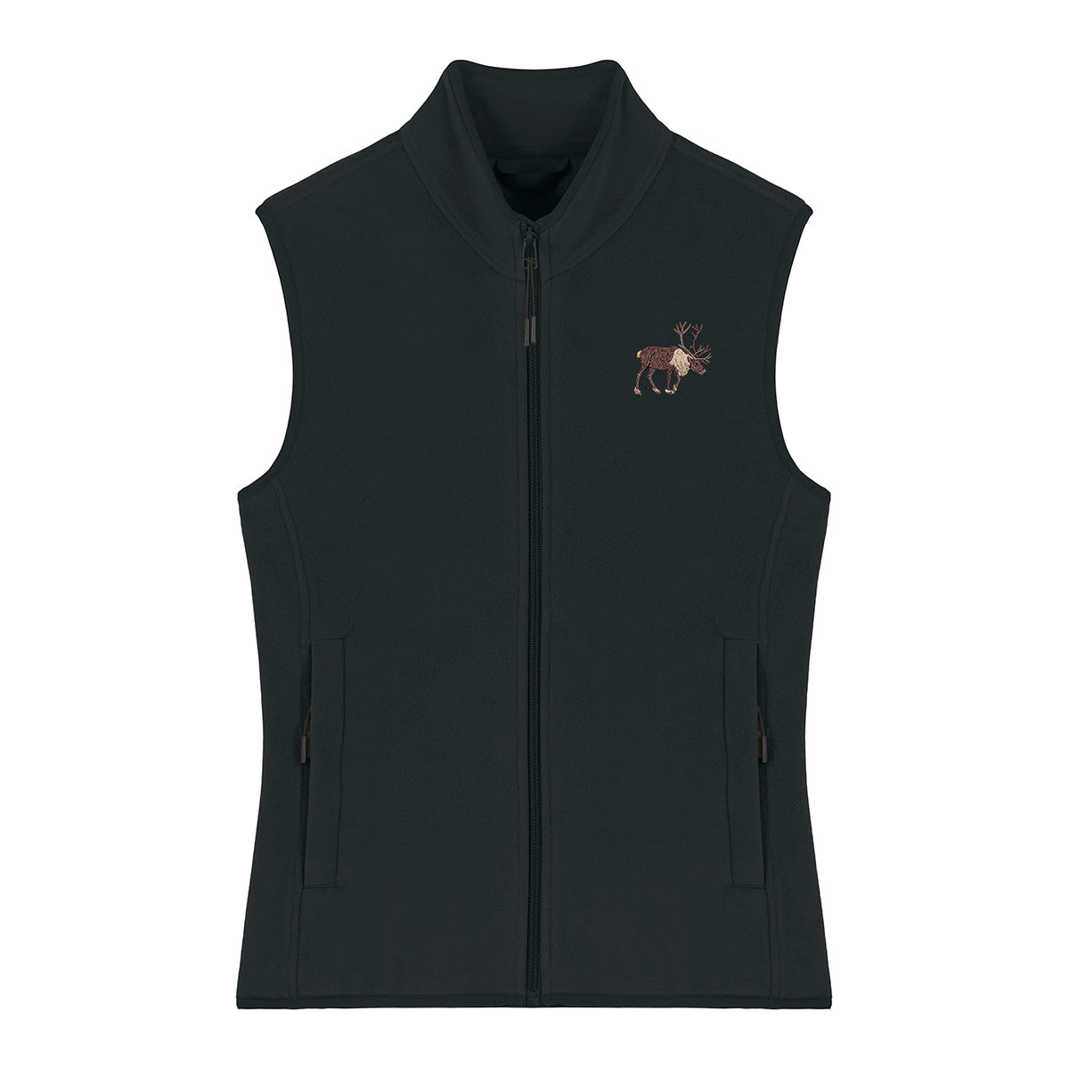 Reindeer Embroidered Women's Fleece Gilet Bodywarmer