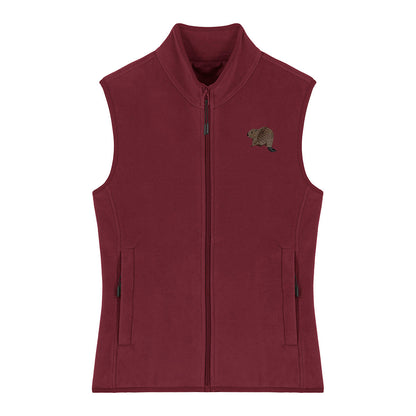 Beaver Riverside Embroidered Women's Fleece Gilet Bodywarmer