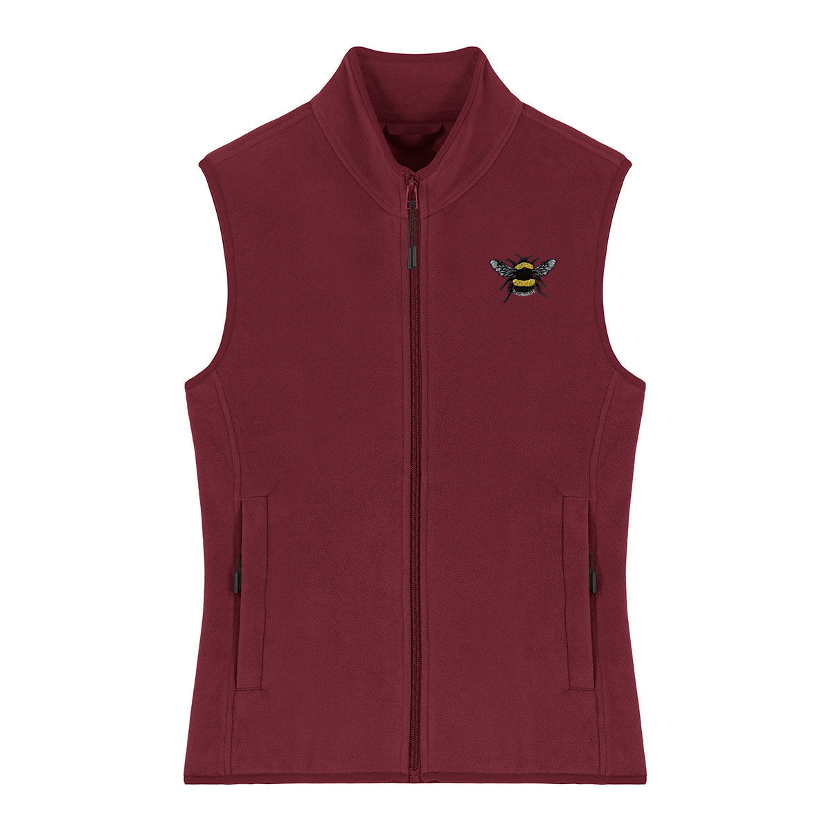 Bumblebee Embroidered Women's Fleece Gilet Bodywarmer