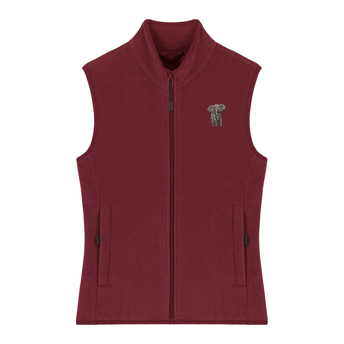 Elephant Embroidered Women's Fleece Gilet Bodywarmer
