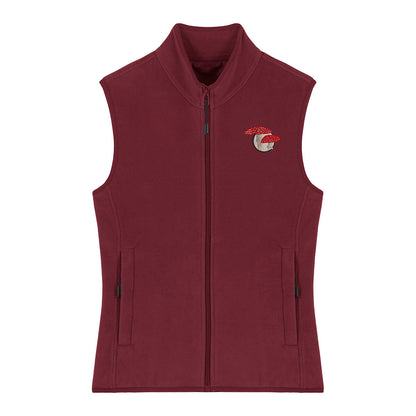 Fly Agaric Mushroom Embroidered Women's Fleece Gilet Bodywarmer