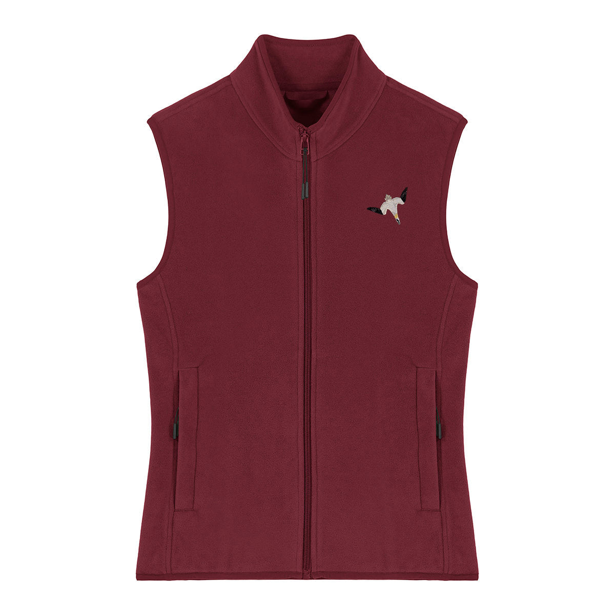 Gannet Embroidered Women's Fleece Gilet Bodywarmer