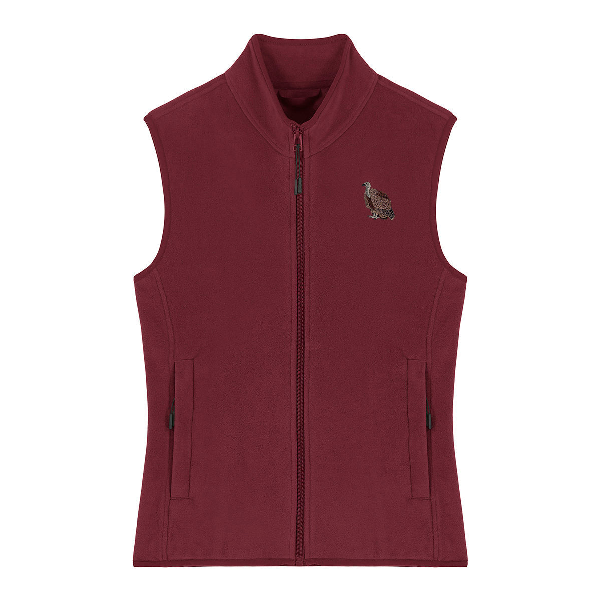 Griffon Vulture Embroidered Women's Fleece Gilet Bodywarmer