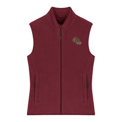 Pangolin Embroidered Women's Fleece Gilet Bodywarmer