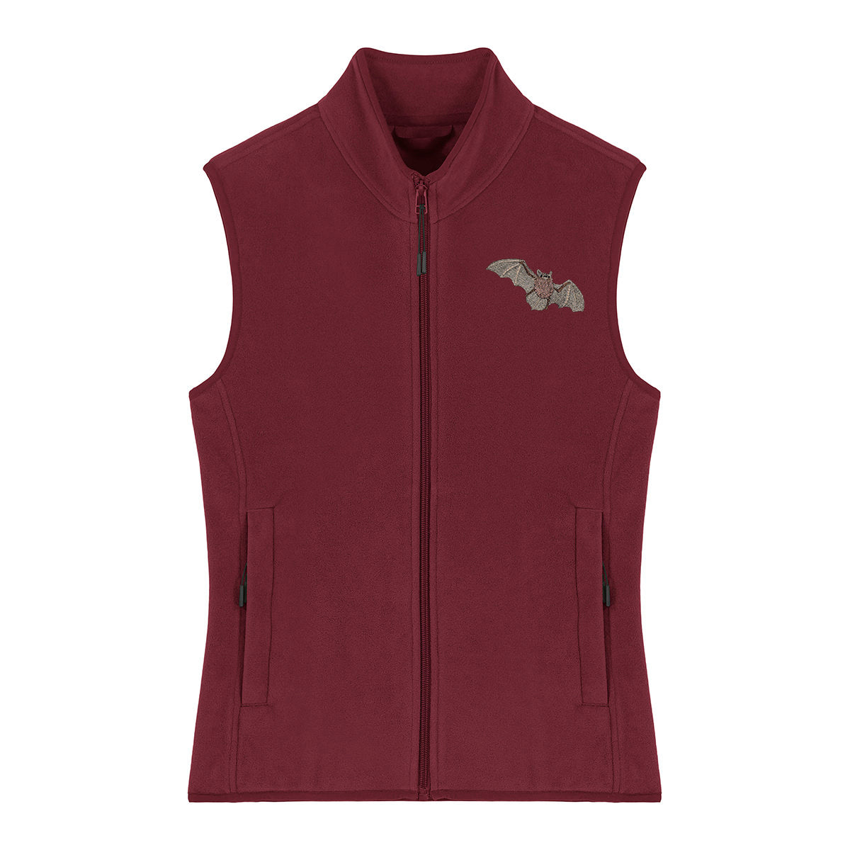 Pipistrelle Bat Embroidered Women's Fleece Gilet Bodywarmer