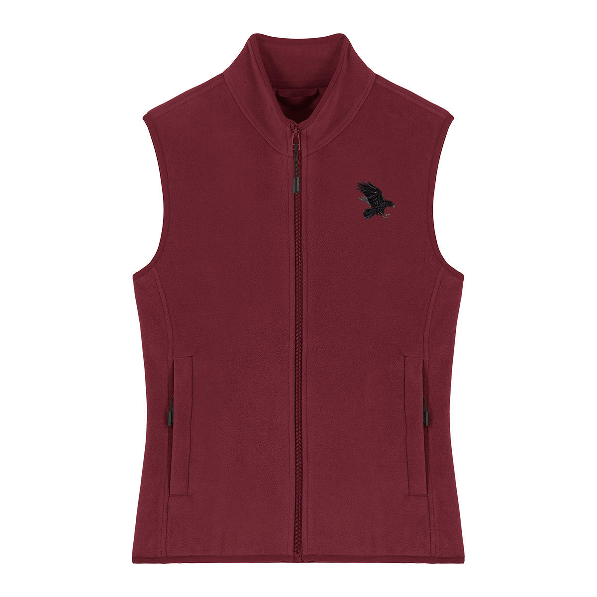 Raven Embroidered Women's Fleece Gilet Bodywarmer