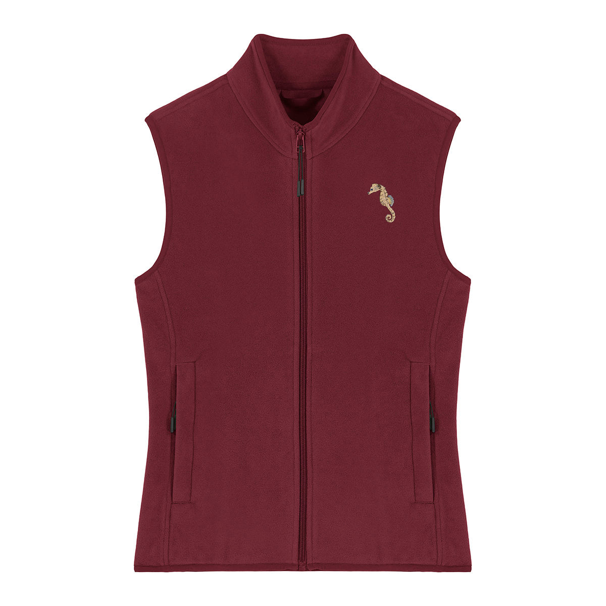 Seahorse Embroidered Women's Fleece Gilet Bodywarmer