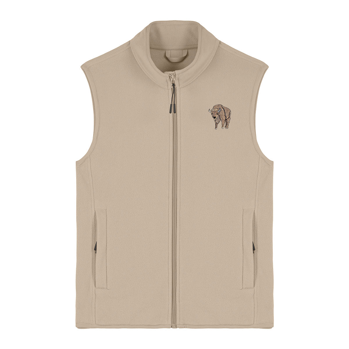 Bison Embroidered Women's Fleece Gilet Bodywarmer