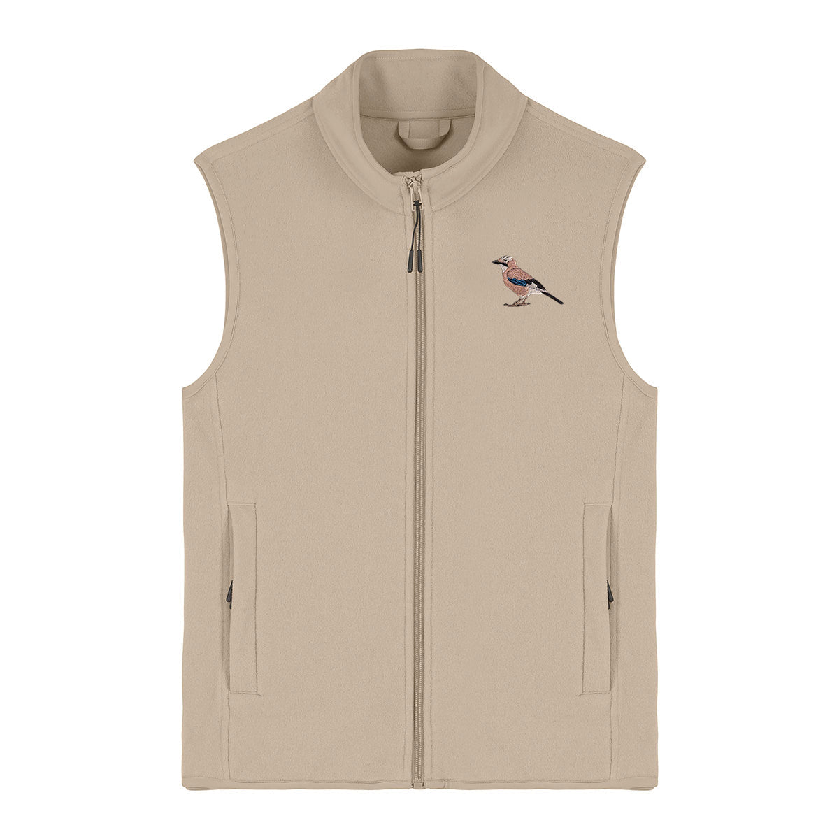 Eurasian Jay Embroidered Women's Fleece Gilet Bodywarmer