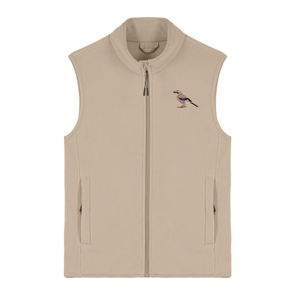 Eurasian Jay Embroidered Women's Fleece Gilet Bodywarmer