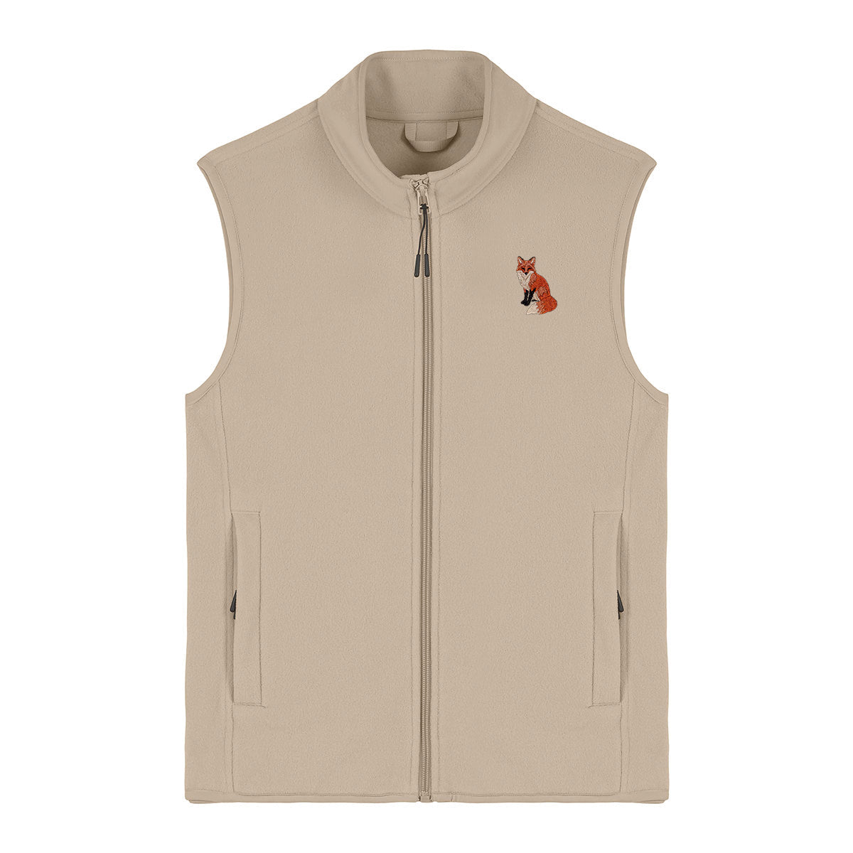 Fox Embroidered Women's Fleece Gilet Bodywarmer