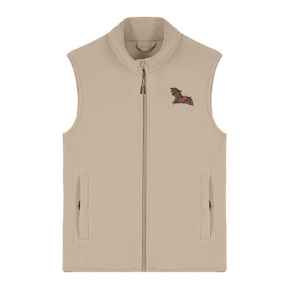Fruit Bat Embroidered Women's Fleece Gilet Bodywarmer