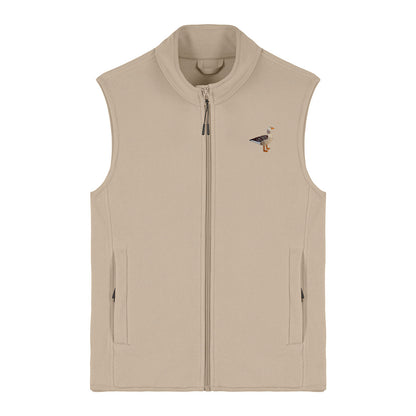 Greylag Goose Embroidered Women's Fleece Gilet Bodywarmer