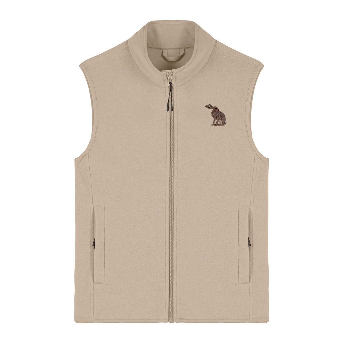 Hare Embroidered Women's Fleece Gilet Bodywarmer