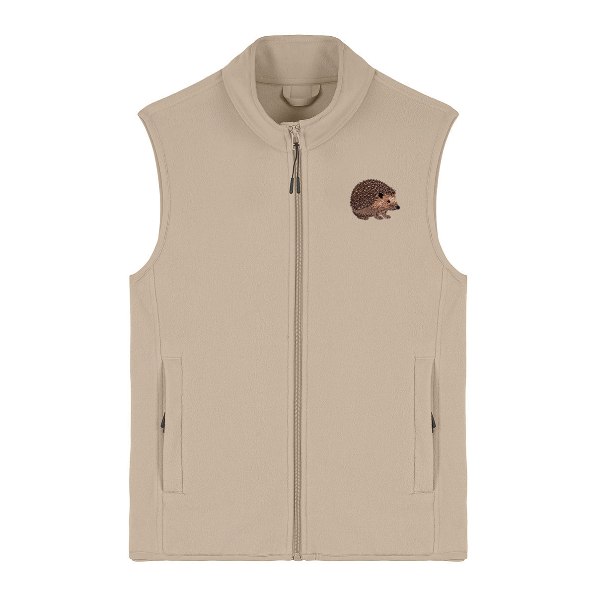 Hedgehog Embroidered Women's Fleece Gilet Bodywarmer