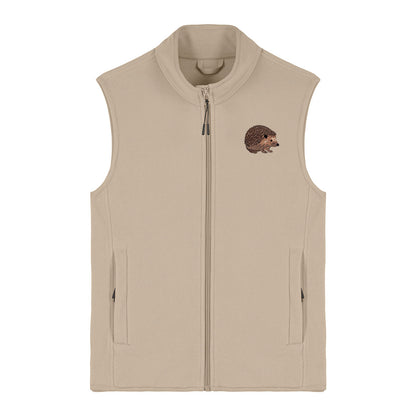 Hedgehog Embroidered Women's Fleece Gilet Bodywarmer