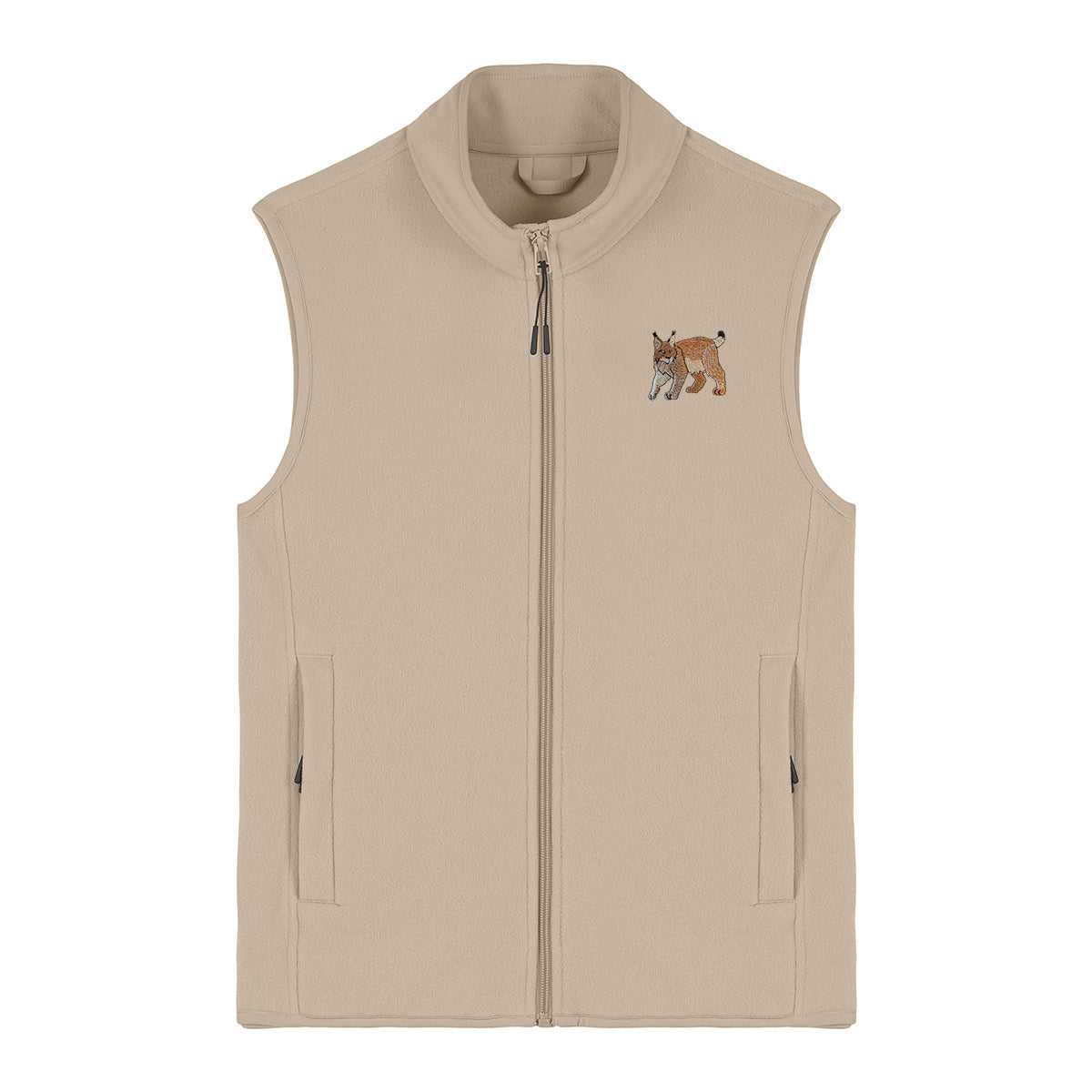 Lynx Embroidered Women's Fleece Gilet Bodywarmer