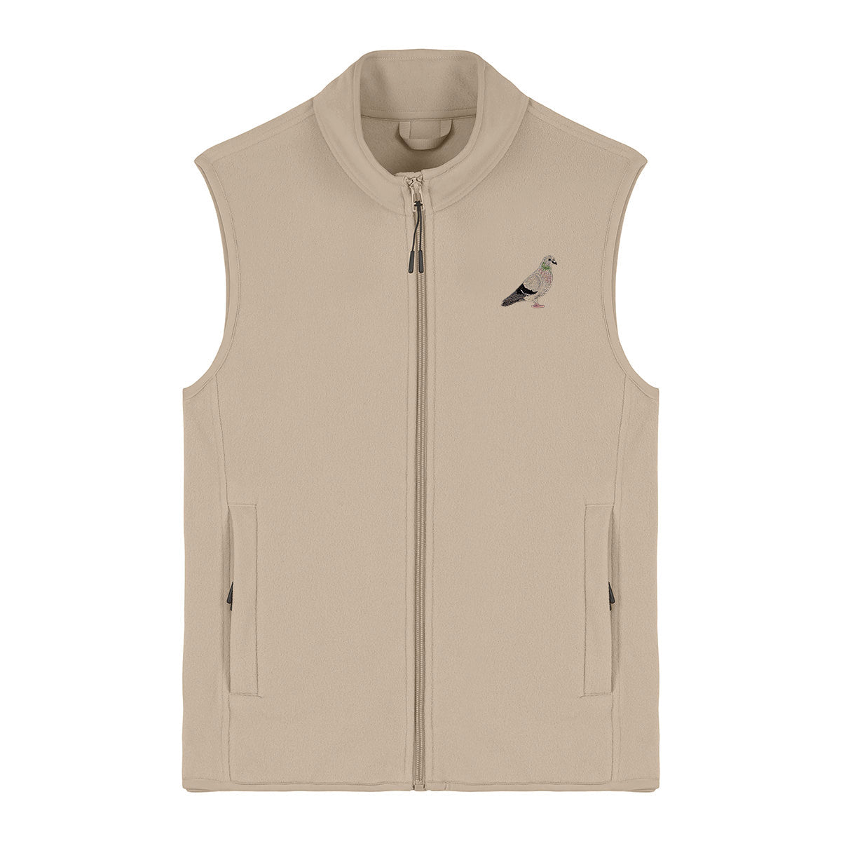 Pigeon Embroidered Women's Fleece Gilet Bodywarmer