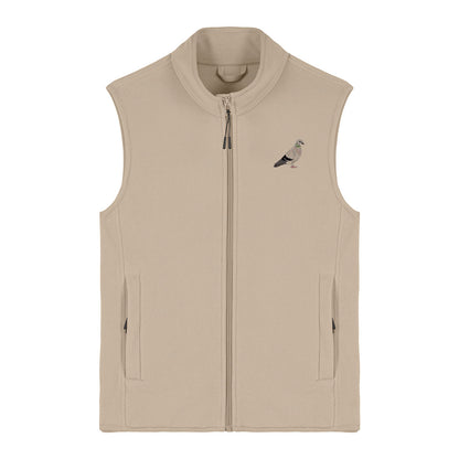 Pigeon Embroidered Women's Fleece Gilet Bodywarmer