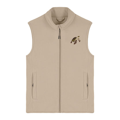 Sea Turtle Embroidered Women's Fleece Gilet Bodywarmer