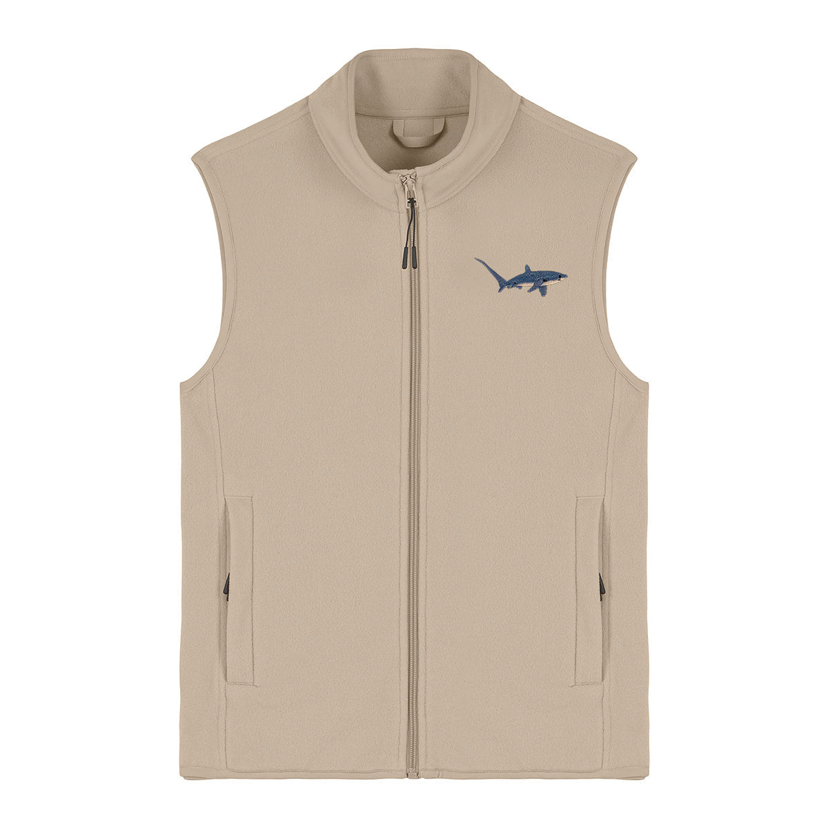 Thresher Shark Embroidered Women's Fleece Gilet Bodywarmer
