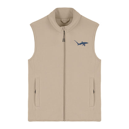 Thresher Shark Embroidered Women's Fleece Gilet Bodywarmer