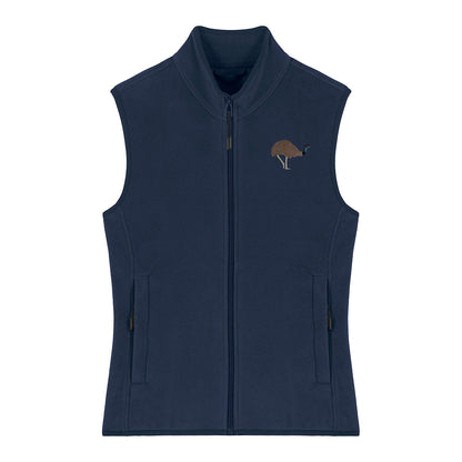 Emu Embroidered Women's Fleece Gilet Bodywarmer