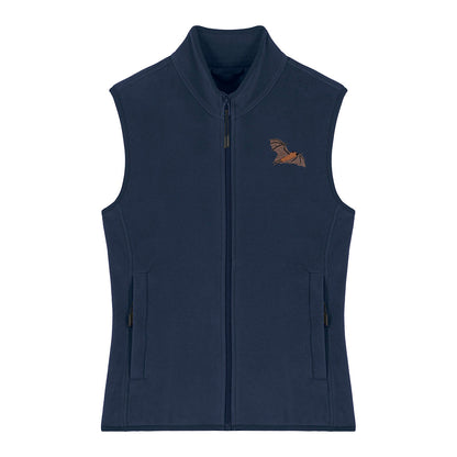 Fruit Bat Embroidered Women's Fleece Gilet Bodywarmer