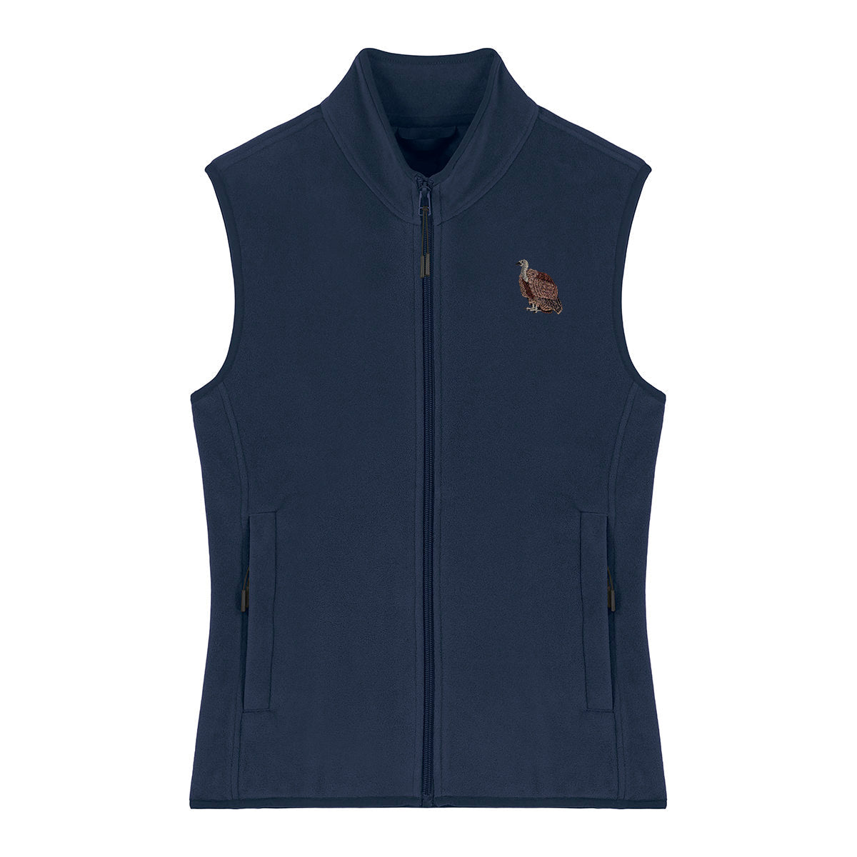 Griffon Vulture Embroidered Women's Fleece Gilet Bodywarmer