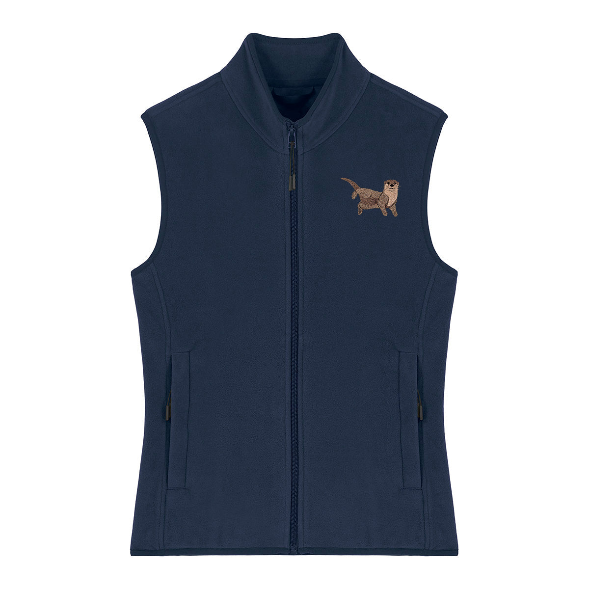 Otter Embroidered Women's Fleece Gilet Bodywarmer