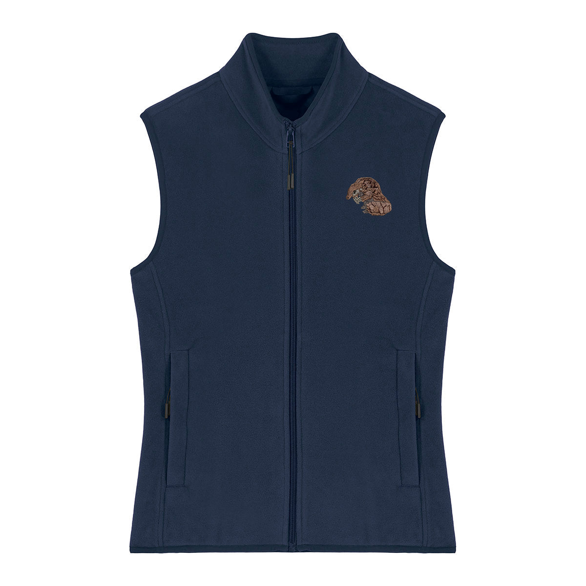 Pangolin Embroidered Women's Fleece Gilet Bodywarmer