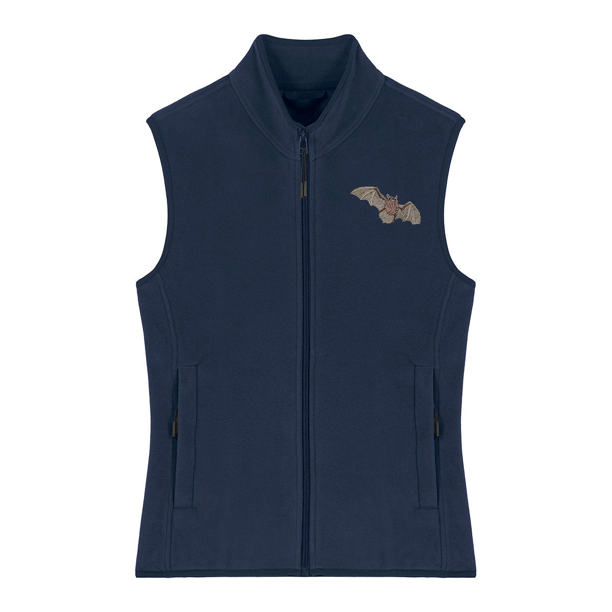 Pipistrelle Bat Embroidered Women's Fleece Gilet Bodywarmer