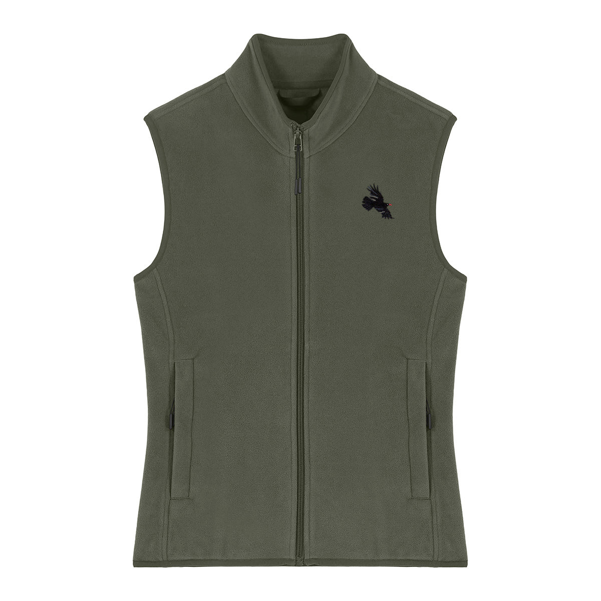 Chough Embroidered Women's Fleece Gilet Bodywarmer