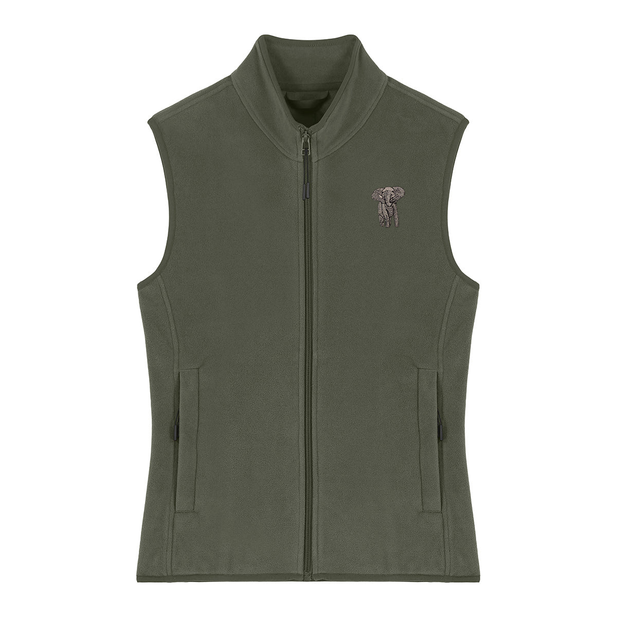 Elephant Embroidered Women's Fleece Gilet Bodywarmer