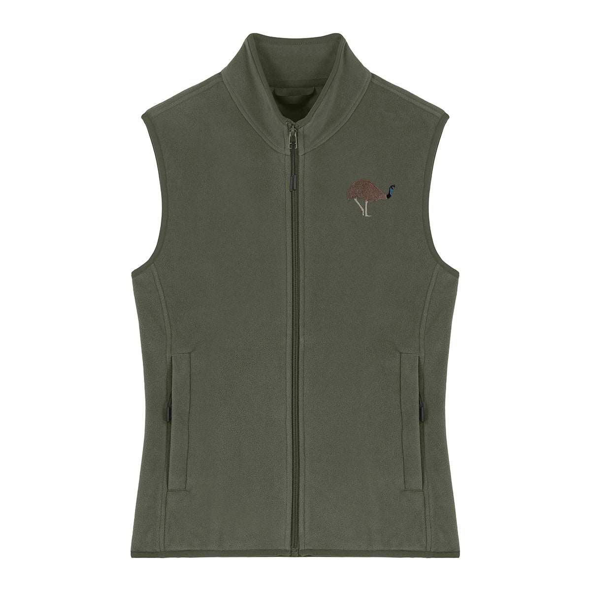 Emu Embroidered Women's Fleece Gilet Bodywarmer