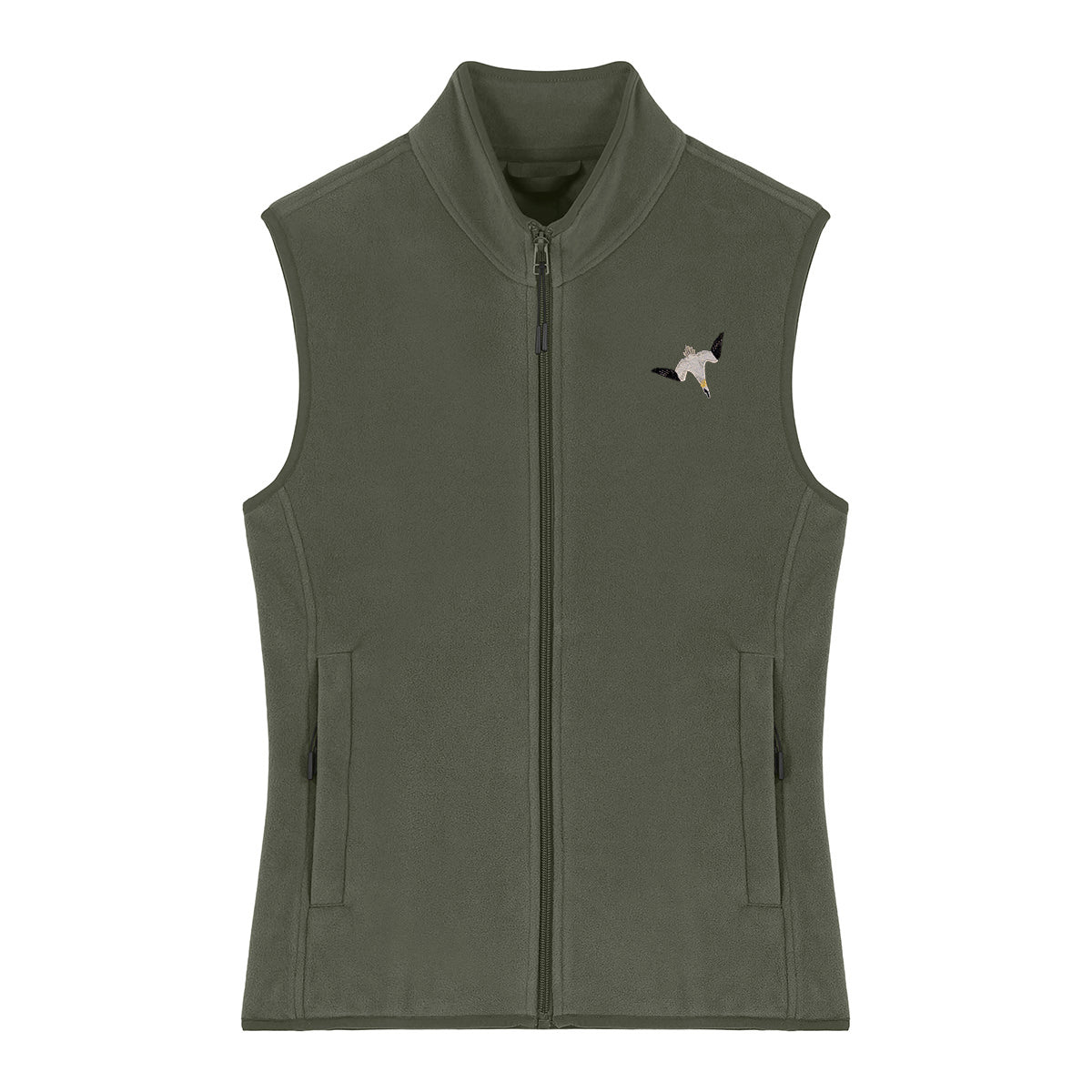 Gannet Embroidered Women's Fleece Gilet Bodywarmer
