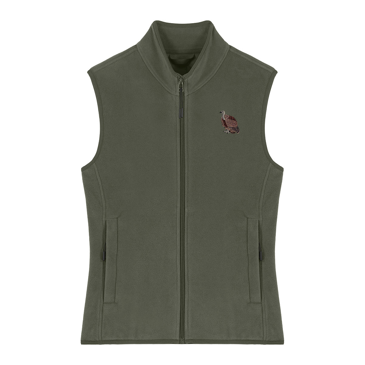 Griffon Vulture Embroidered Women's Fleece Gilet Bodywarmer