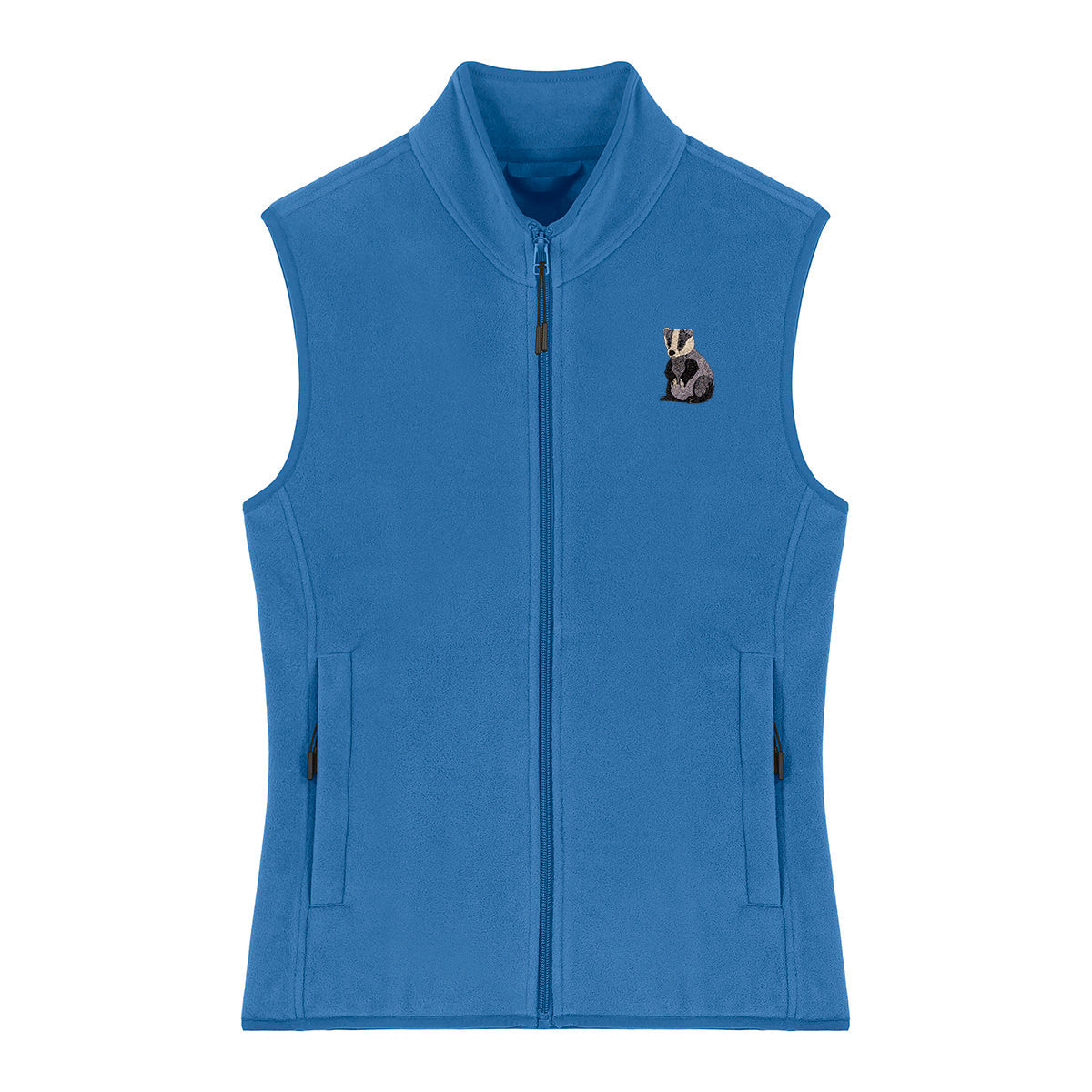 Badger Embroidered Women's Fleece Gilet Bodywarmer
