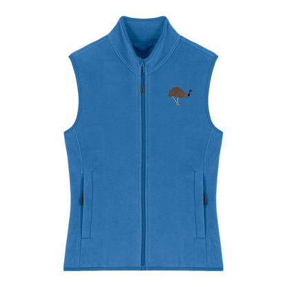 Emu Embroidered Women's Fleece Gilet Bodywarmer