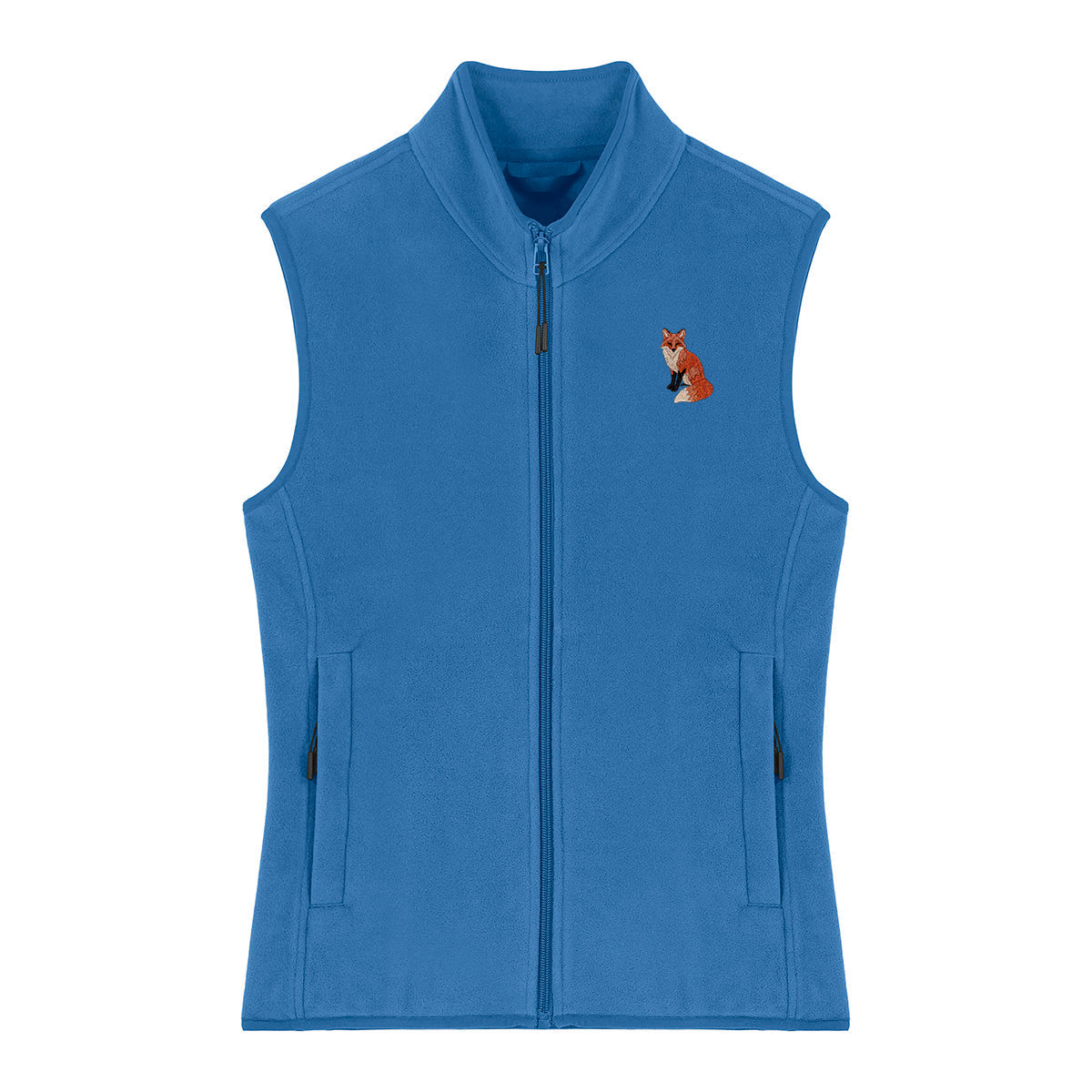 Fox Embroidered Women's Fleece Gilet Bodywarmer