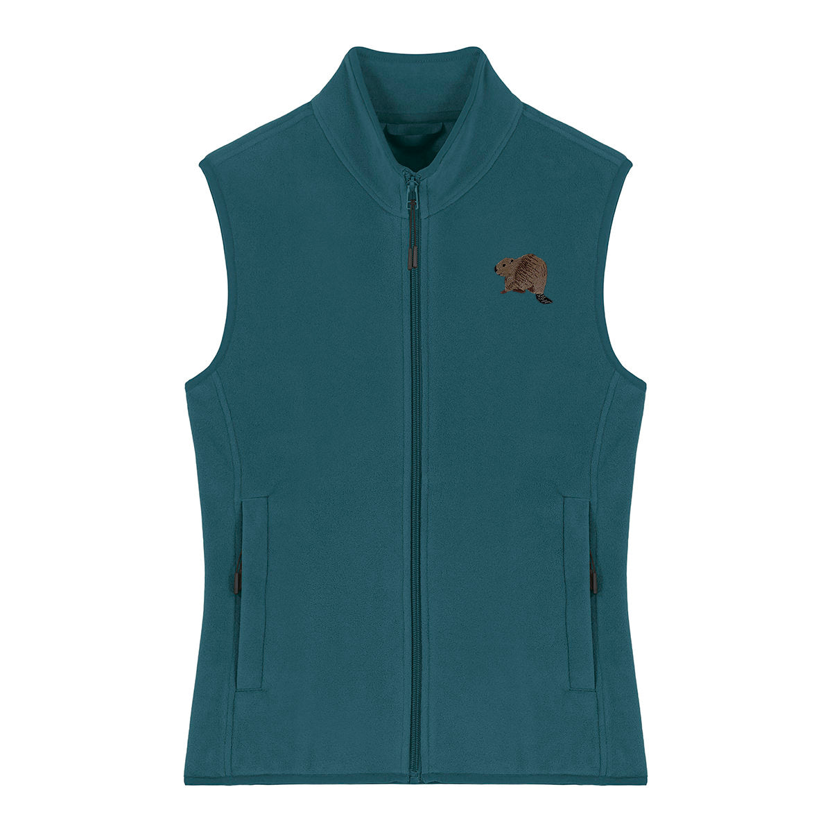 Beaver Riverside Embroidered Women's Fleece Gilet Bodywarmer