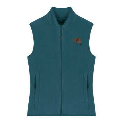 Beaver Riverside Embroidered Women's Fleece Gilet Bodywarmer